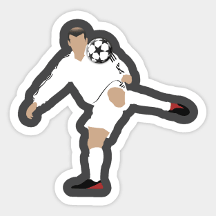 Zinedine Zidane Volley Sticker